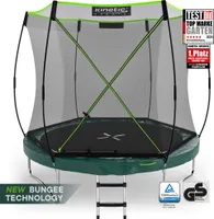 KINETIC SPORTS Trampolin Federlos-Design 'Bungee Safety Elite' Ø 244/305/366 cm - mit AirMAXX Sprungtuch, Outdoor Gartentrampolin für Kinder