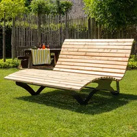 Waldsofa Premium, Lärche, Wellenliege, Sonnenliege