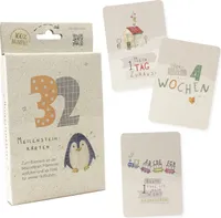 Meilenstein-Karten zur Geburt - Set Baby Zuckerrohrpapier - 32 Karten