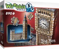 BIG BEN & PARLAMENTNÝ DOM - VEŽA KRÁĽOVNEJ ELISABETH, 3D-PUZZLE Wrebbit