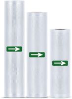 3 Vakuumrollen Vakuumierbeutel Folienrollen BPA-Frei für alle Vakuumierer,Stark & Reißfest Wiederverwendbar Vakuumbeutel