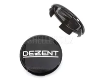 Středová krytka alu kola Ø 56/60mm, Dezent ZT2000BP plast, s logem, černá