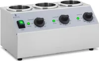 Ohřívač omáček Royal Catering - 3 x 1 l - horní ovládací panel -