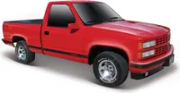Maisto 32901 - Modellauto -  Chevrolet 454 SS Pick-Up '93 (rot, Maßstab 1:24) Modell Auto