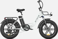 ENGWE E Bike Herren Elektrofahrräder-Ebike mit 48V 13Ah Batterie, E Bike 20 * 4.0 Zoll, E-Bike 7-Gang Getriebe mit LCD-Display, E Bike 250W Motor weiß