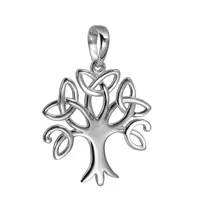 MATERIA by Matthias Wagner Lebensbaum Anhänger keltisch 925 Silber rhodiniert wahlweise mit Halskette KA-316