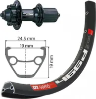 H-Rad 27.5 XLC 6-Loch..sz SSP 32L DT Swiss D466 DISK sz .Niro-Spei.(sz)