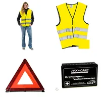 Autogadget® - für Auto & Motorrad - Warnwesten, Verbandskasten