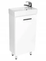 Stamar | Badezimmer - Säule mit Waschbecken, 40 cm, Weiß