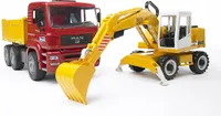 Bruder 02751 - MAN TGA Kipp-LKW und Liebherr Schaufelbagger