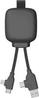 XOOPAR, Powerbank mit Multikabel 3000mAh, Schwarz