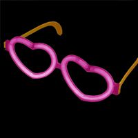 10 x Knicklichter Herzbrille | PINK | Geprüfte | Testurteil 1,4