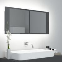Wohnen & Einrichten Wohnaccessoires Spiegel Badspiegel TOP1 LED-Bad-Spiegelschrank Badschrank 