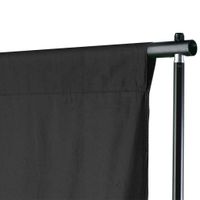 vidaXL Fotohintergrund-System 500 x 300 cm Schwarz