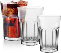 Gläser Set 410ml Cocktailgläser | Trinkgläser 12 Stk. Latte Macchiato Gläser Glas | Wassergläser Spülmaschinenfest