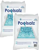 SALINEN AUSTRIA Poolsalz für Salzwasser-Pool & Schwimmbad, 2 x 25 Kg