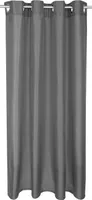 Gardine Alessia blickdicht mit Ösen ( 4cm ), Maße: 140x145cm, Farbe: Grau