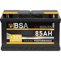 BSA Autobatterie 85Ah 12V Batterie 800AEN +30% Startleistung ersetzt 74Ah 75Ah 77Ah 80Ah 82Ah 83Ah