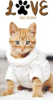 Duschtuch Badetuch Handtuch Strandtuch mit Katze 70 x 140cm