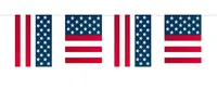 Praporkový řetěz USA Party 10m