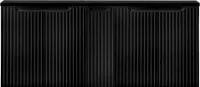 Doppelwaschtisch-Unterschrank 140cm, in schwarz, NEWPORT-56-BLACK