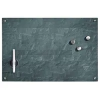 Skleněná magnetická tabule Zeller 60 x 40 cm - Kamenná antracitová