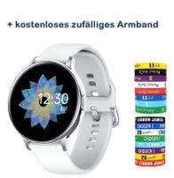Zodight EKG PPG Smart Watch Männer Frauen Vollrunder Touchscreen IP68 Wasserdichte Herzfrequenz Blutdruck Sauerstoff Smartwatch Weiß