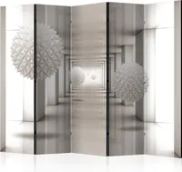 Neuheit! Dekorativer Paravent Raumteiler Trennwand Foto-Paravent Spanische Wand XXL 3D Perspektive Kugeln 225x172 cm a-A-0149-z-c