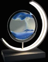 Luxus Treibsand Tischlampe - Blau