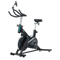 Fitifito Heimtrainer Speedbike Fitness Bike indoor SB21 Magnetberemssystem Ergometer mit 8kg Schwungrad, 14 x Widerstand, Handyhalter, belastbar bis 120kg, schwarz