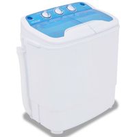 vidaXL Mini-Waschmaschine mit Schleuder und 2 Kammern 5,6 kg