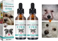 2 Stk Augenreiniger für Hunde, Tränenfleckentferner Augenessenz mit milden Inhaltsstoffen Katzenhund Augenreiniger Zur Entfernung von Augenschleim (20ml x 2)