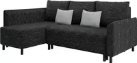MIRJAN24 Ecksofa Brest, L-Form Polsterecke, Eckcouch mit Bettkasten und Schlaffunktion, Stilvoll Wohnzimmer (Farbe: Lawa 06 + Lawa 05)