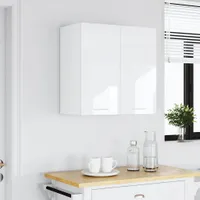 vidaXL Szafka ścienna biała wysoki połysk 60x31x60 cm płyta wiórowa