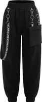 Trendige Mädchen Cargohose Größe 146-152 cm für Tanz, Hip-Hop und Sport: Jogger mit Taschen, Trainingshose in Streetwear-Stil Freizeitlook