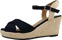 Tom Tailor Keilsandalette Blau