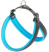postroj pro psy Agila nylon černý/modrý 42-50 cm