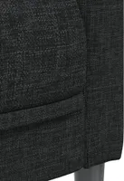 vidaXL Sofa 3-Sitzer Schwarz Stoff