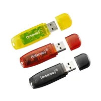 Intenso USB 2.0 flash disk Rainbow Line, 16 GB, balení po 3 kusech
