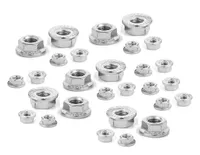 Set von 50 Flanschmuttern (M8)