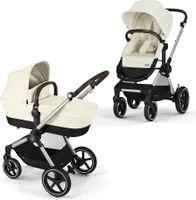 Kočárek Cybex EOS Lux (kočárek 2 v 1), rám kočárku Cybex:Taupe, barva:Seashell Beige