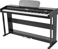 Prémiové digitální piano Prolenta s 88 klávesami a pedály s černou melaminovou deskou