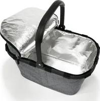 reisenthel carrybag iso, Einkaufskorb, Korb, Picknickkorb, Isoliert, Thermotasche, Frame Twist Silver, 22 L, BT7052