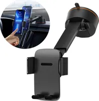 Baseus Easy Control Pro uchwyt na telefon z przyssawką, czarny (SUYK020001)