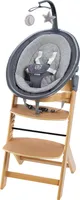 BabyGo Kinderhochstuhl NewBorn Family, grey/natur