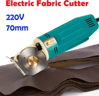 Elektrický střihací stroj na kůži Nůžky na kůži Kulatý střihací stroj na látky Rotační čepel 800r/min 170W 70mm