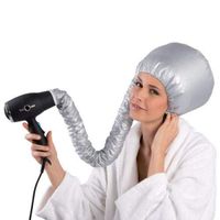Bonnet Attachment für Haartrockner, Helm-Trocknung Kappe Salon Hair Dryer Hood Bonnet Trockenhauben für Haare Wrap Turban Haartrockentuch