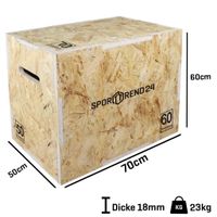 Plyo Box Holz 70 x 60 x 50cm | Sprungkasten Jump Box
