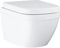 Grohe Euro Ceramic - Závesné WC s doskou SoftClose, Rimless, Triple Vortex, alpská biela 39554000