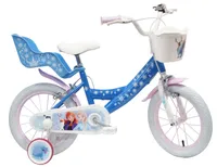 Disney Frozen 3 14 Zoll Kinderfahrrad Fahrrad Mädchenfahrrad ab 3,5 Jahre Kleinkinderfahrrad Stützräder Schutzblech